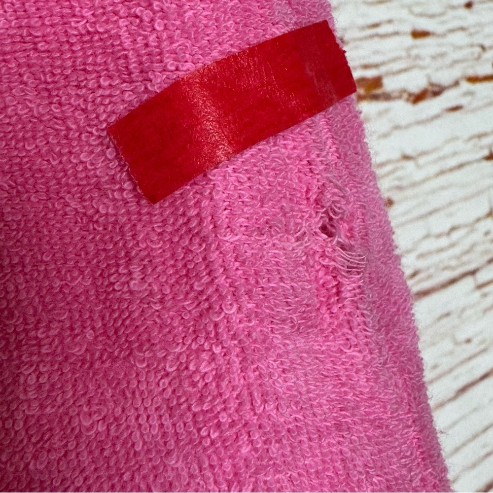 New Suzie Kondi The Tinos Slim Track Pants in Pink Cosmos Terry Sz M - Picture 2 of 8
